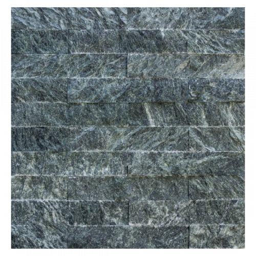 Плитка 200x40x20 "рваный камень" змеевик